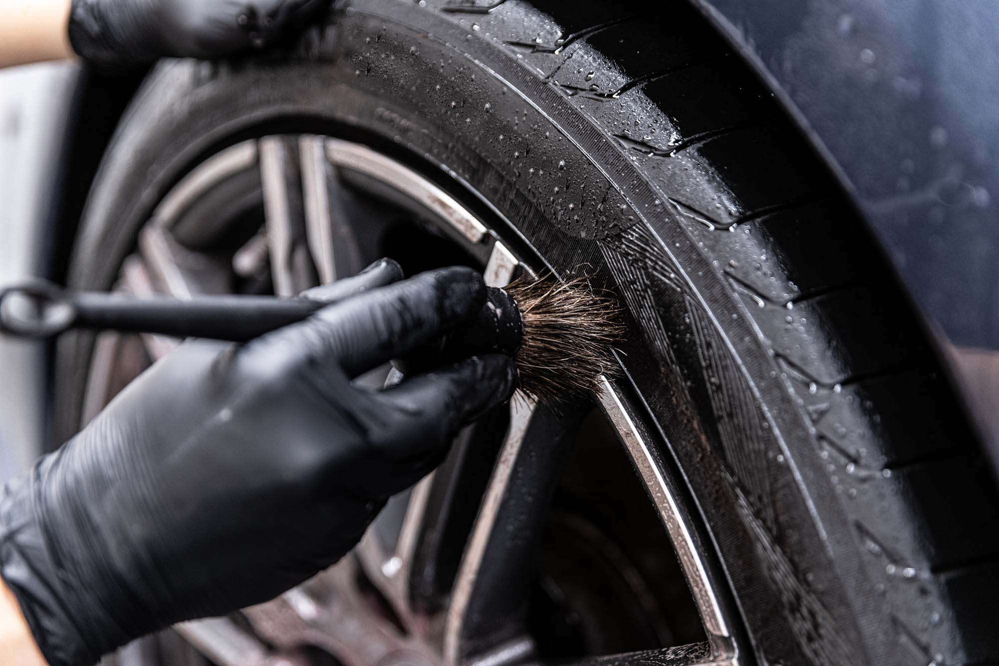 Wheel cleaning